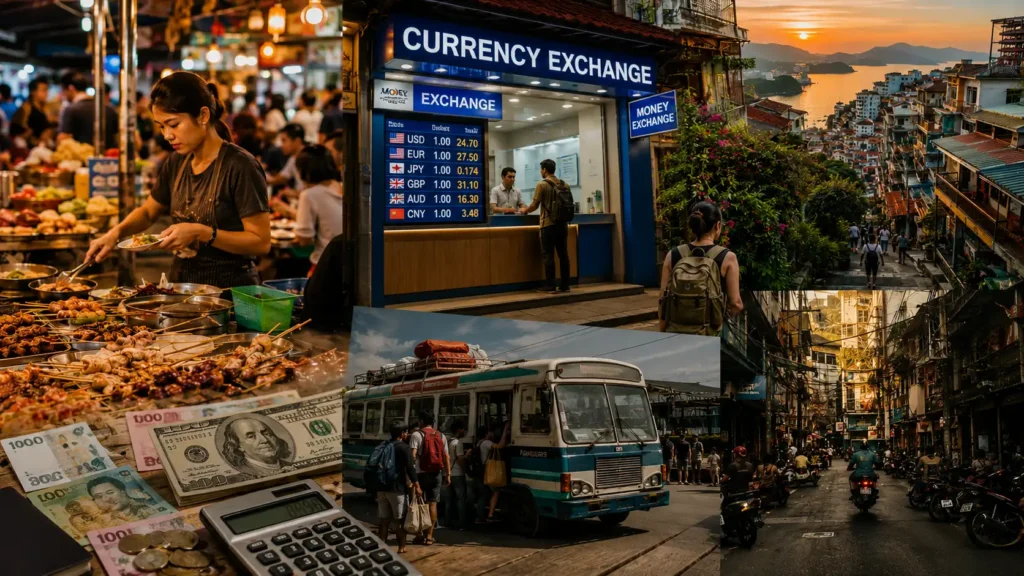 Budget travel Asia featured image with affordable travel scenes